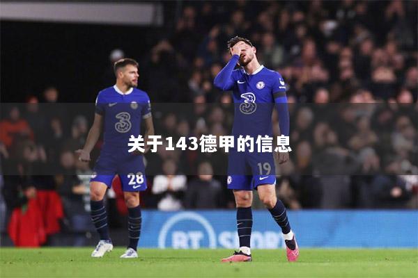 关于143德甲的信息